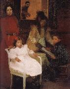 Joaquin Sorolla My family oil on canvas